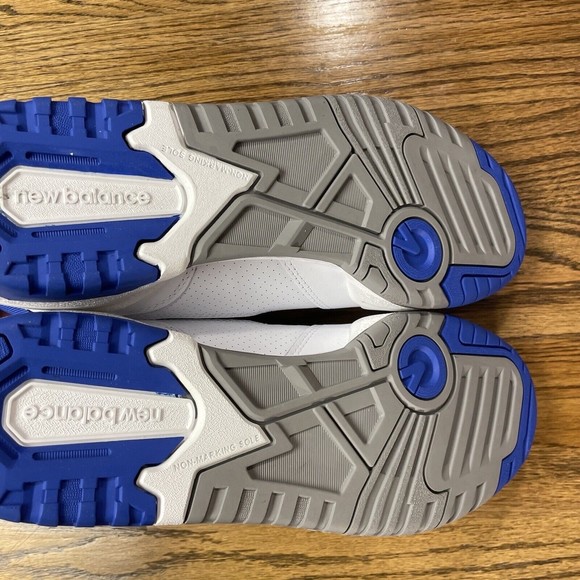 New Balance 550 Lakers White Blue Gold Men's Size 12 13 Leather Shoes Brand New - Picture 6 of 8